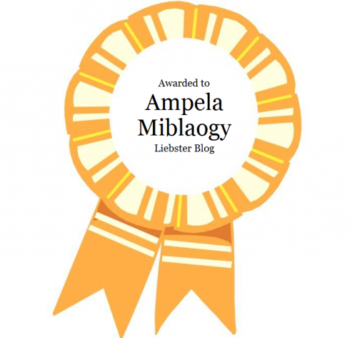 Article : Liebster Blog Award: Ampela Miblaogy se prête au jeu